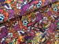 Preview: Baumwolljersey Comic Graffiti Kids Fussball Pink